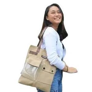 Tas Wanita Totebag Anti Air Muat Laptop Multifungsi Tas Kuliah