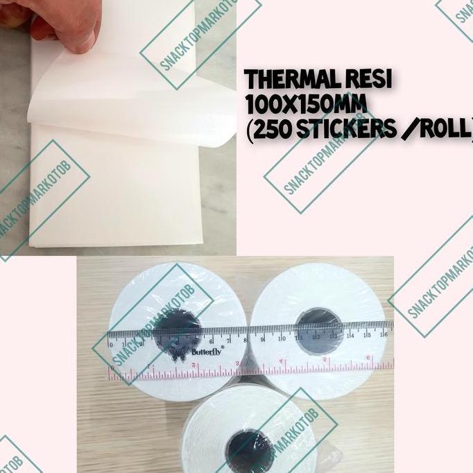 LABEL BARCODE WINSTAR 100 X 150 KERTAS STICKER THERMAL RESI 100X150MM (PCS)