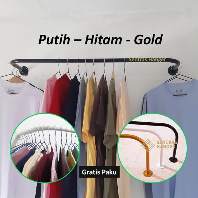 Gajian Sale Gantungan Baju Dinding/Gantungan Baju Tembok/Gantungan Baju Besi/Gawang Baju - Racun Sho