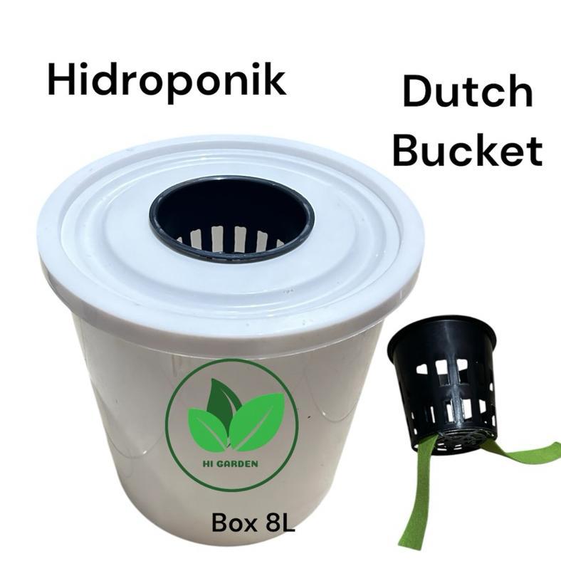 Promo Cod Hidroponik Dutch Bucket Box Hidroponik 8L System Dutch Bucket 