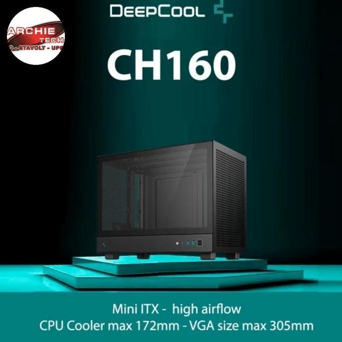 Casing DEEPCOOL CH160 Mini ITX BLACK
