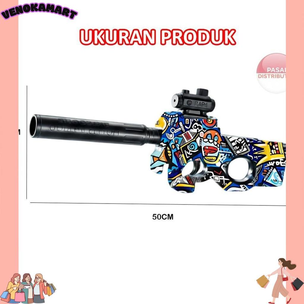 Super Sale Pasar Distributor Hero Sub Machine P90 Tsg-032 Mainan Tembakan P90 Elektrik Water Gel Bla