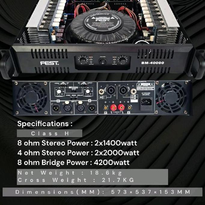 POWER FEST BM40000 BM 40000 ORIGINAL