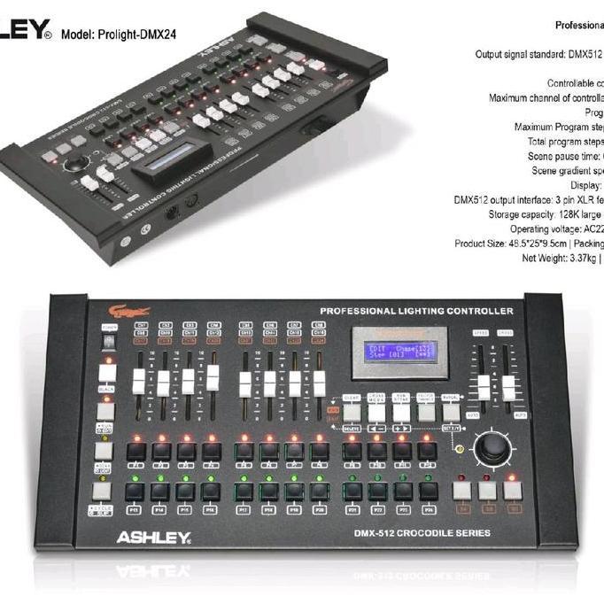 Mixer lampu ashley dmx24 DMX512