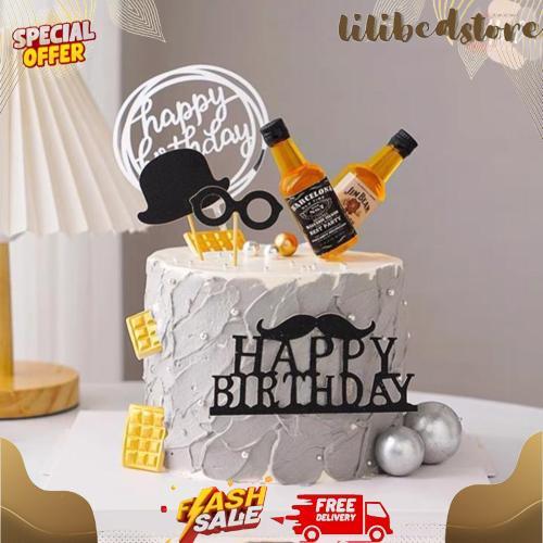 Terlaris Topper Miniatur Botol Bir Whiskey Heineken Vodka Roko Untuk Hiasan Kue Dekorasi Meja Beer W