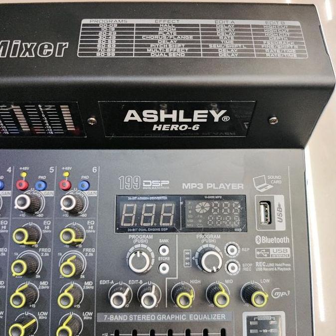 MIXER AUDIO ASHLEY HERO6 HERO 6