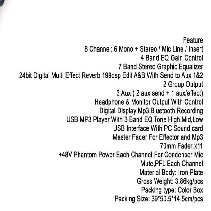 MIXER ASHLEY SELECTION6 / SELECTION 6 ORIGINAL