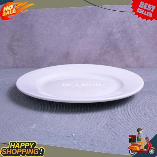 Harga Grosir Piring Bijian Keramik Ceper Bulat 10.5" Putih Polos