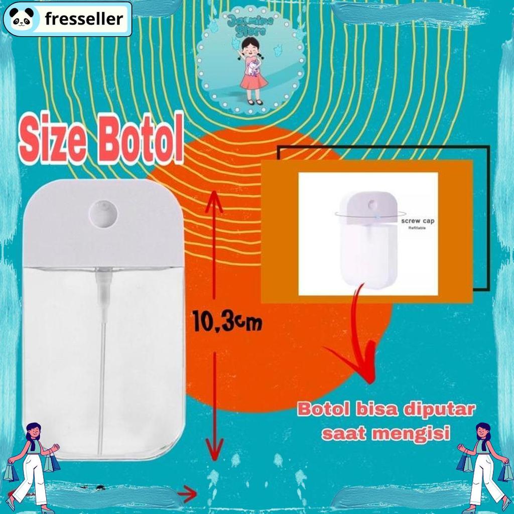 Original Botol Spray Gen 2 Square Gantung/Botol Spray Handsanitizer Pocket Isi Ulang Lucu/Tempat Han