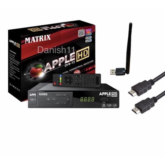 New- set top box Tv digital T2 Matrix dvb T2 matrix apple merah HD
