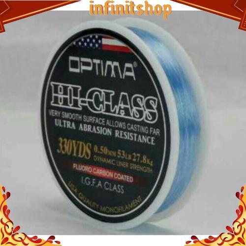 Termurah Line Mono Optima Hi-Class Fluorocarbon (Color Clear & Grey Clear)