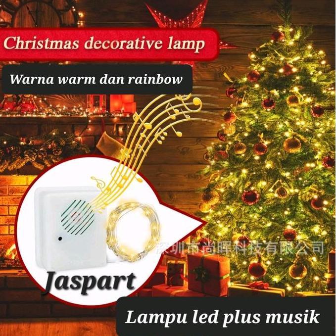 Lampu Led Musik Natal Lampu led plus musik lampu natal CO