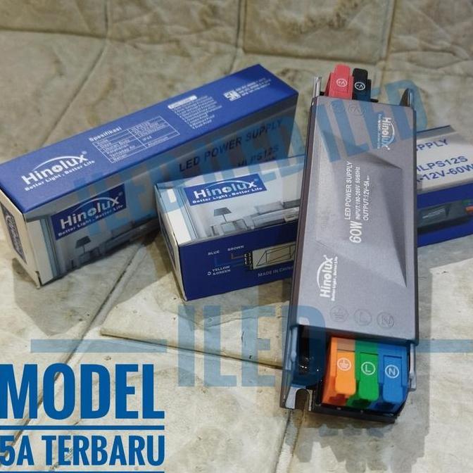 Trafo LED Strip 5A 12v Power Supply Slim Tipis AC DC 5Ampere 60watt 5