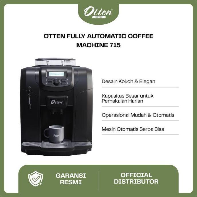 Terlaris Otten 715 - Fully Automatic Coffee Machine - Mesin Kopi Espresso Otomatis