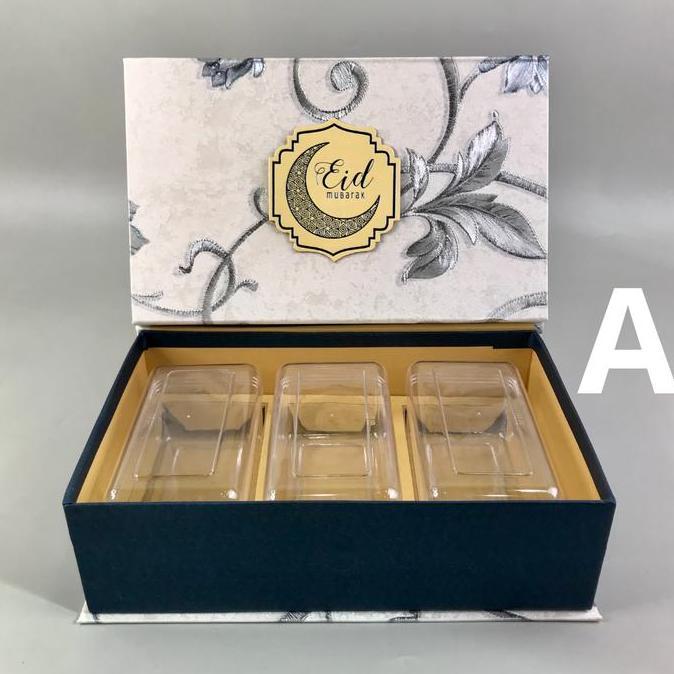 Box Cookies isi 3 Toples HardTop 350gr / Box Lebaran / Hampers Lebaran