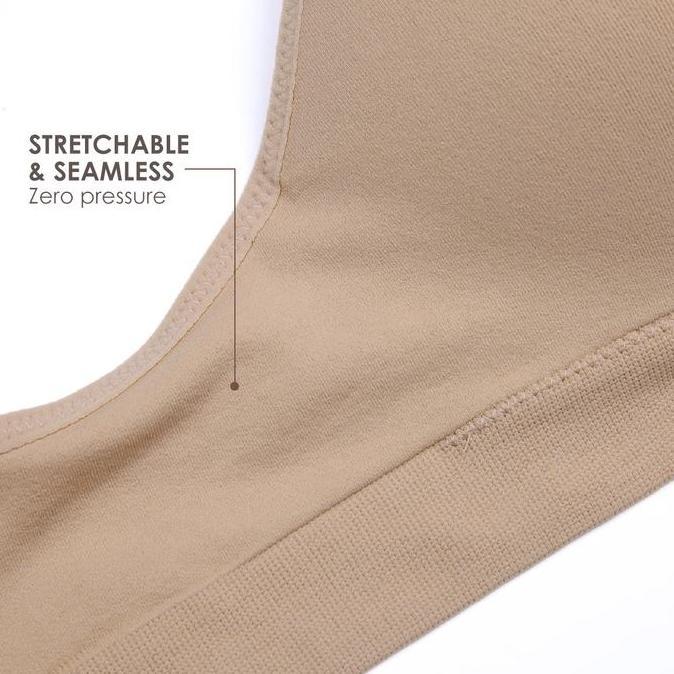 NEW SORELLA BRA SEAMLESS WIRELESS S10-28525 - CUP B & C ORI