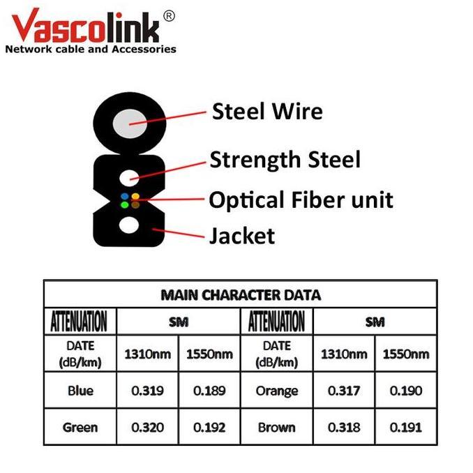 Vascolink kabel Fo 4 Core 3 seling 1000meter