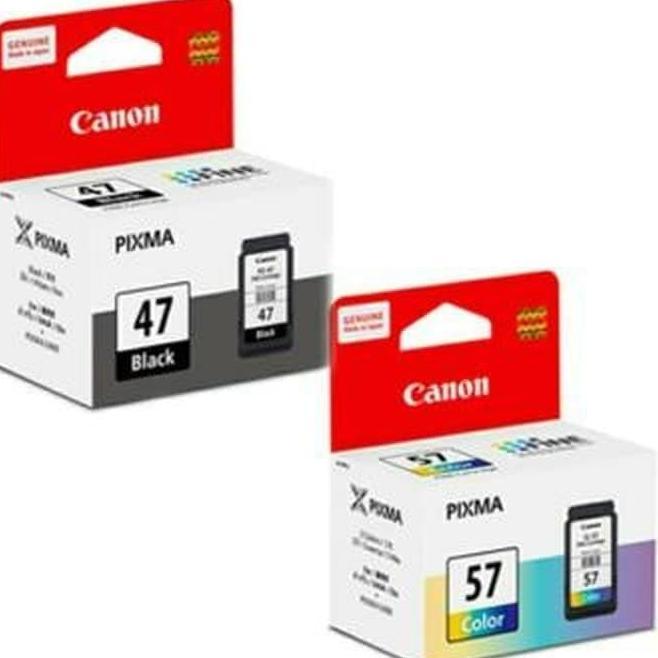 Tinta Printer Canon Pixma Pg47 Bla Cl57 Colour E400 E410