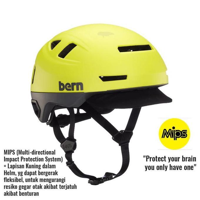 Bern Hudson MIPS Helmet Matte Hyper Green