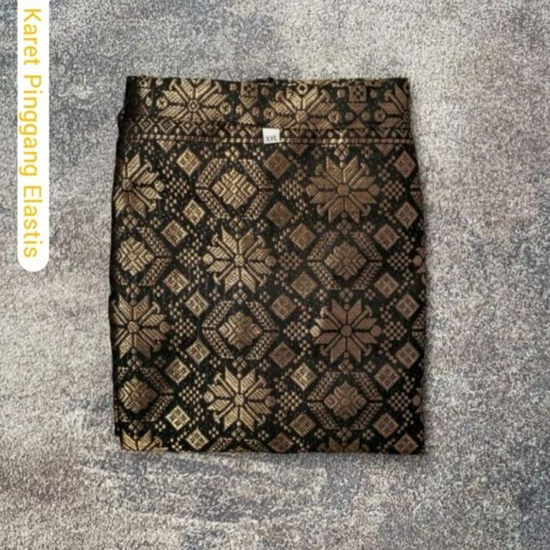 Rok Songket Span Siap Pakai Bawahan Kebaya Modern Kain Songket