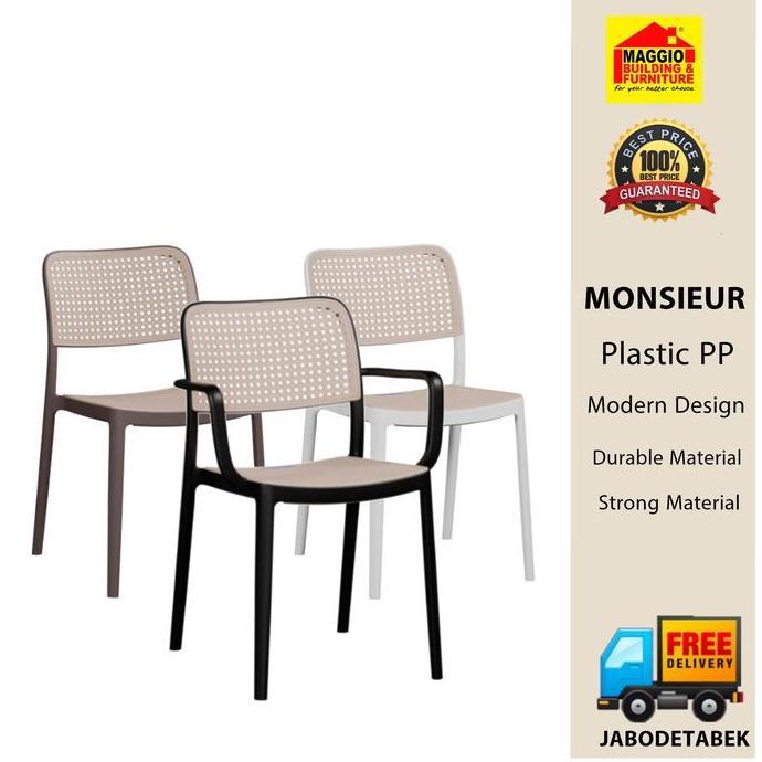 KURSI PLASTIK OLYMPLAST - KURSI TERAS - KURSI MAKAN - MONSIEUR - OLYMPLAST CO