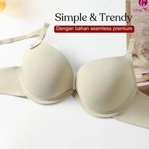NEW CHELYNE BH SEAMLESS PREMIUM BY100 PUSH UP BRA DENGAN KAWAT PENYANGGA - PREMIUM BREATHABLE BRA 34