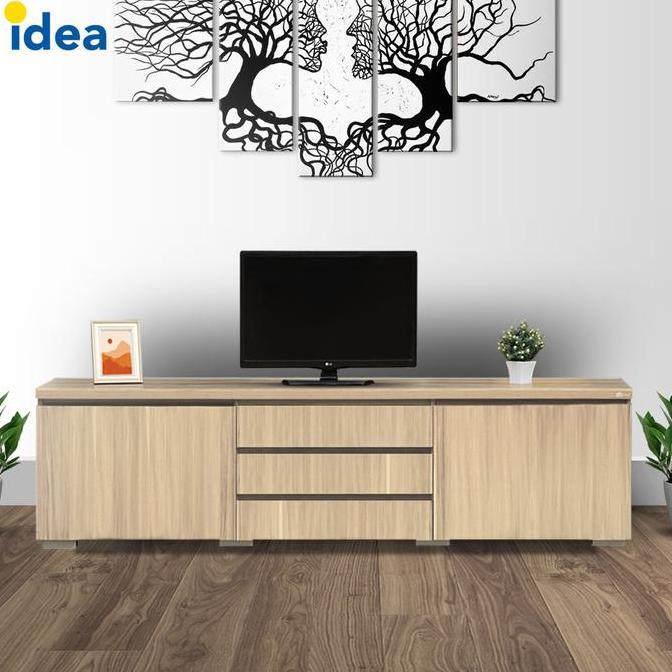IDEA SANTORINI Rak TV Meja TV Lemari Buffet Kayu Besar Modern Minimalis CO