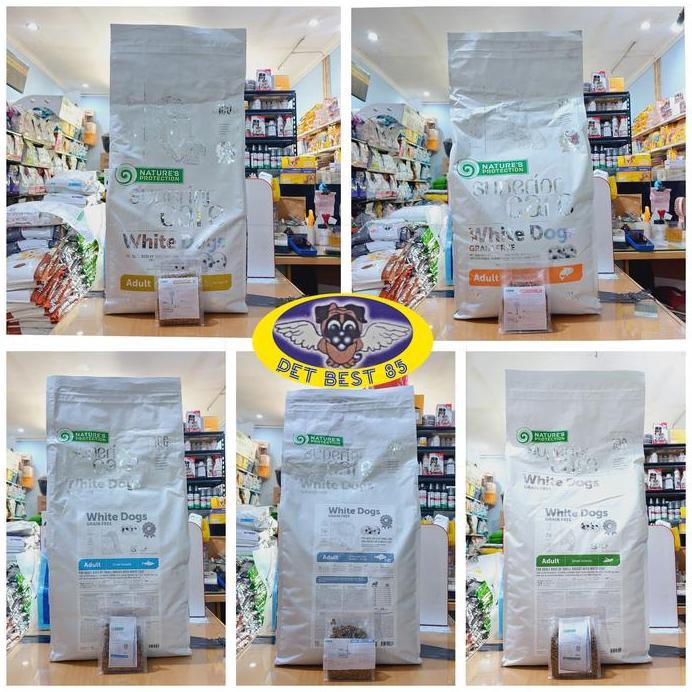 Dogfood Natures Protection White Dog Adult 250gr Superior Care Makanan Anjing Bulu Putih