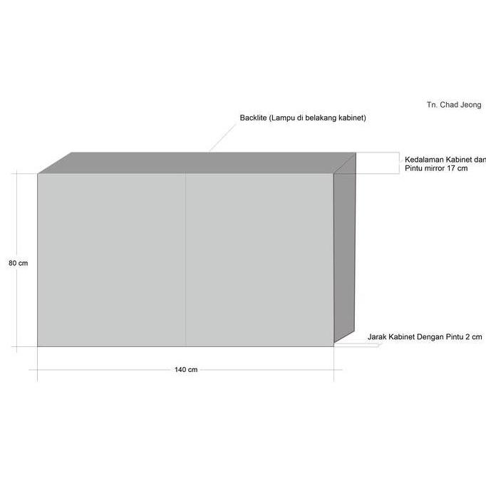 Kabinet LED 80x140cm | Ibiza Mirror CO