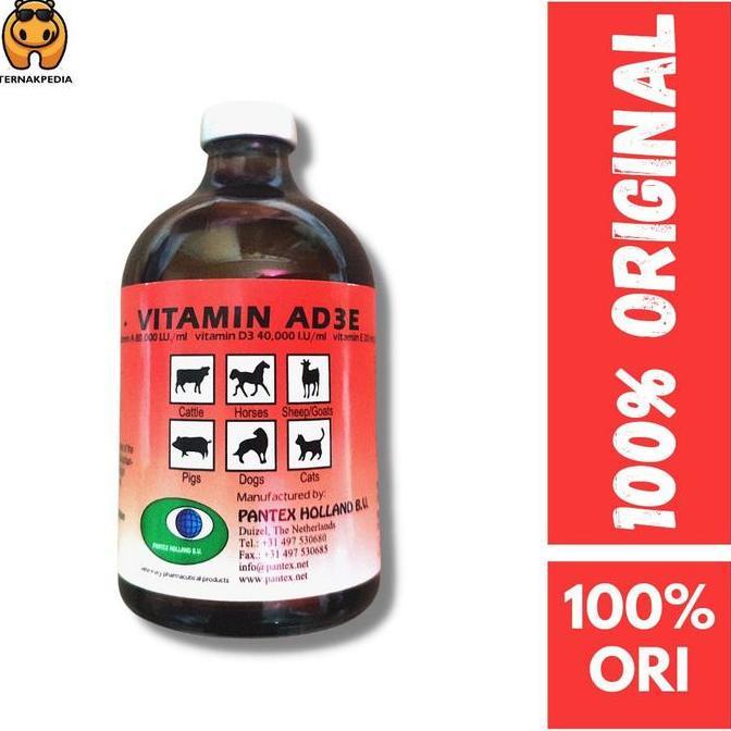 Ready stock Vitamin AD3E 50 ml - Vitamin AD3E untuk Ayam - Pantex Ad3e Hewan