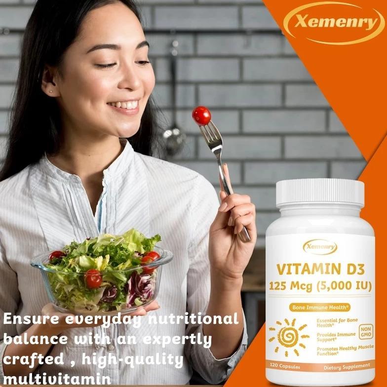 [Promo ] Usa Vit D3 5000 Iu 5000Iu - 60 Kapsul Xemenry Vitamin D Original