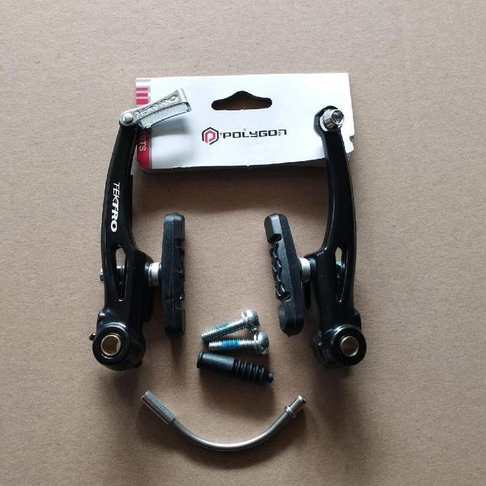 CALIPER REM POLYGON TEKTRO alloy vbrake v brake set kaliper sepeda mtb lipat bmx