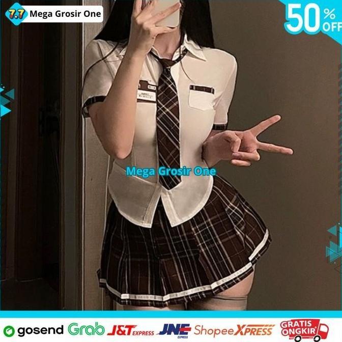 SERAGAM SEKOLAH KOSTUM WANITA SEXY JK COSPLAY STUDENT KOREA PRODUK PILIHAN