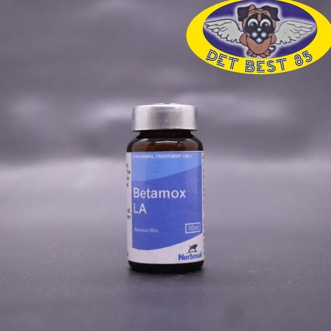 Betamox LA Amoxicillin 10ml Injection Suspension Antimicroba Hewan/Pet