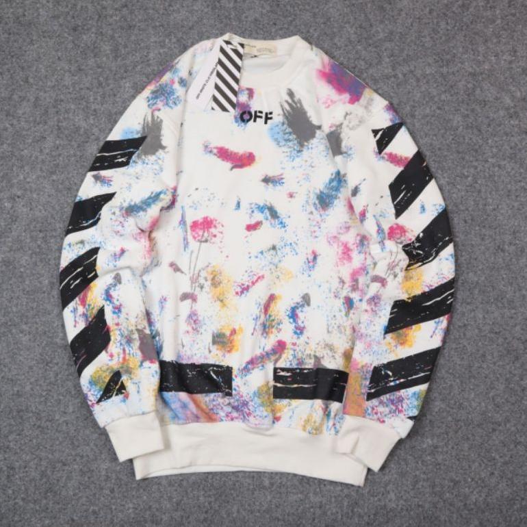 Crewneck Sweater Off White Galaxy Premium Authentic