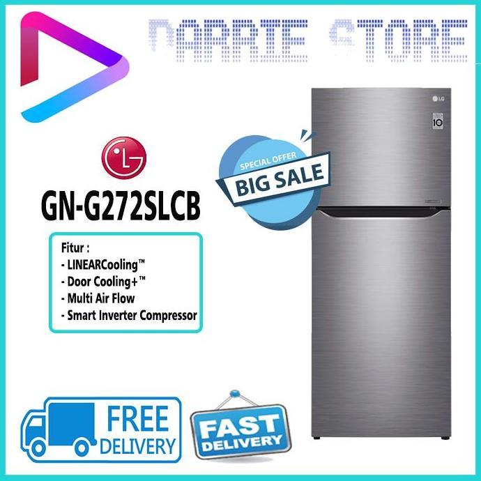 Grosir Lg Gn-G272Slcb Kulkas Inv 2 Pintu Gng272Slcb Gn-G272 Gng272 272Slcb