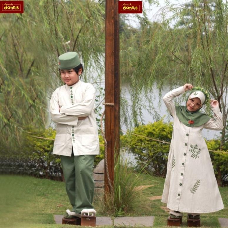 Baju Muslim Anak Dannis Perempuan dan Laki-laki D'Botanical