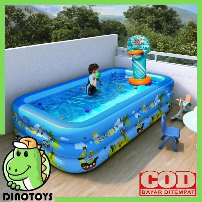 Spesial Dinotoys Kolam Renang Anak Portable Ukuran Jumbo Muat Hingga Dewasa