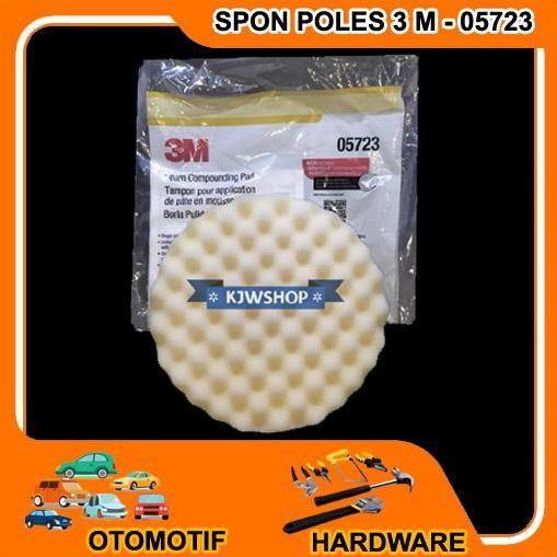 Spon Busa Poles Mobil 8 inch 3M White Foam Car Polishing Pad Merk 3M Warna Putih 05723 Promo Premium
