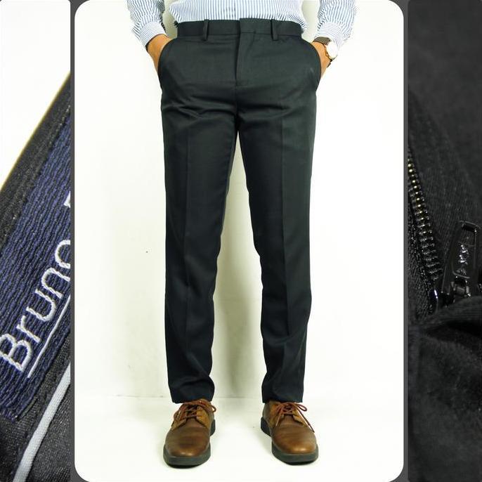 Celana Formal Pria Bruno Rigari Reguler Fit & Slim Fit | Celana Bahan