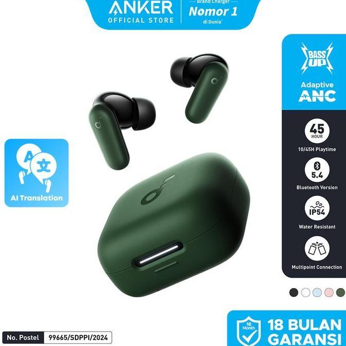 (New Launch) Soundcore Anker R50I Nc Earbuds Adaptive Noise Canceling Headset Earphone Bluetooth 5.4