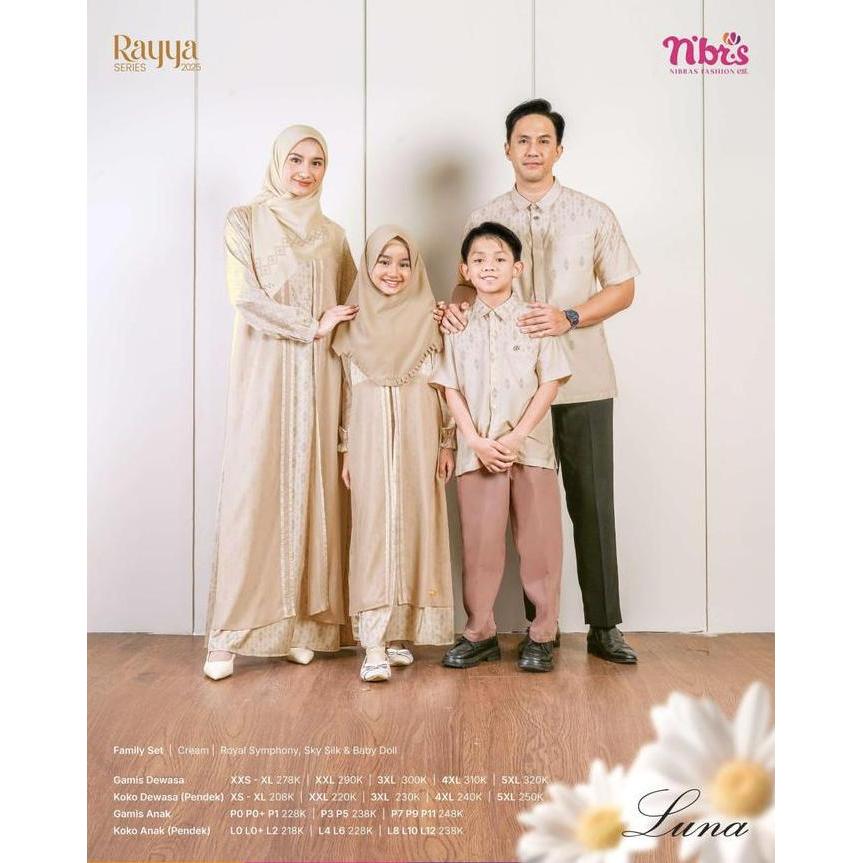 NIBRAS LUNA GAMIS ANAK RAYYA SERIES TERBARU ( BISA COD ) Terlaris