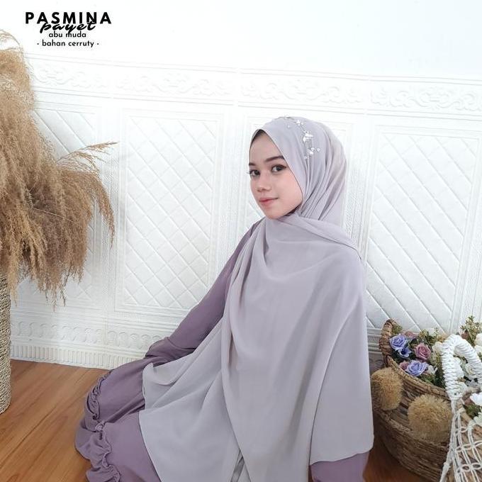 HIJAB PASHMINA PAYET JILBAB PASMINA PESTA CERUTTY  BABYDOLL PREMIUM CANTIK