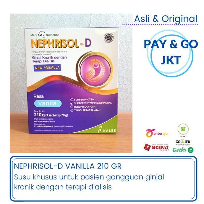 Susu Ginjal Nephrisol D-231 Gr (Nutrisi Khusus Pasien Ginjal Kronik)
