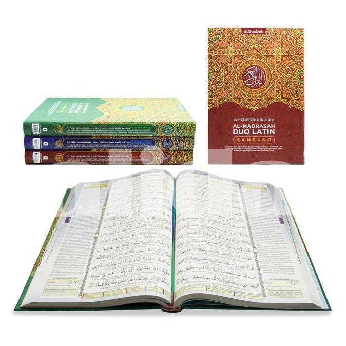 Alquran Al-Madrasah Duo Latin Sambung Uk A4 Al-Quran Latin Almadrasah
