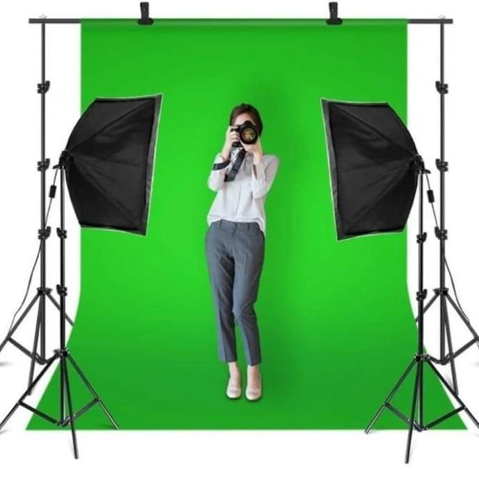 NEW PAKET LENGKAP BACKDROP GREEN SCREEN 300X300