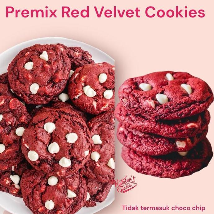 Murah Premix Red Velvet Cookies 500 Gram Tepung Instant Untuk Kue Kering