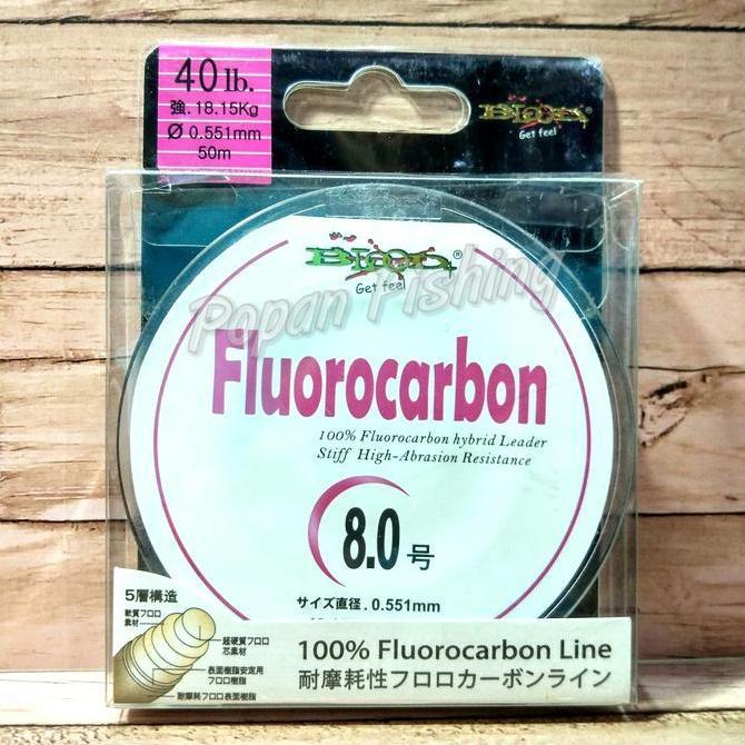 TERMURAH - Senar Leader Blood Fluorocarbon 40 lb / 0.55