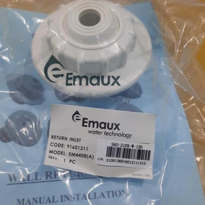 Spesial Inlet Kolam Renang Emaux 1,5 In Polos Em4408 - Wall Inlet Fitting Kolam Renang