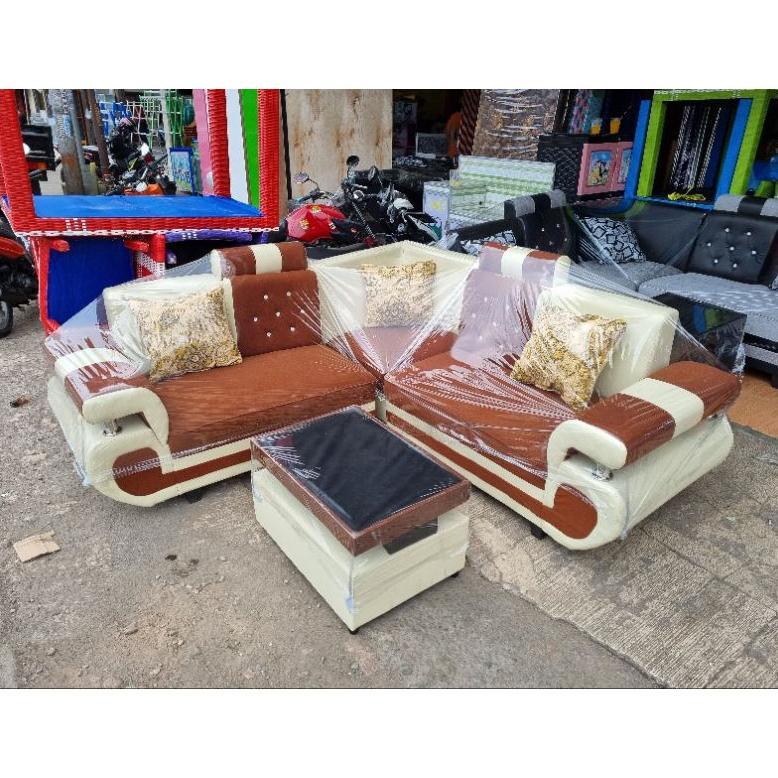 PROMO Sofa L Sudut / Sofa Minimalis murah cantik monaco angsa aneka warna